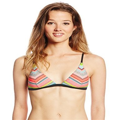 Rip Curl Women's Tribal Quest Tri Bikini Top, Black, Medium