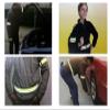 BRITEGUARD Reflective Arm Band & Safety Belt | 22" to 39.5" Adjustable Waist | 15" Arm Band | Day & Night Enhanced Visibility | Essential for Roadside Safety & Evening Activities view 2