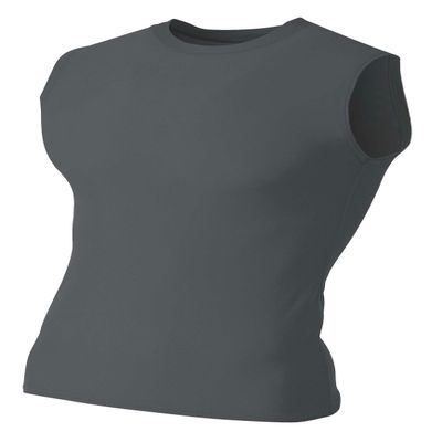 A4 Mens Compression Muscle Shirt Tee, Medium, Graphite