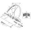 SHIMANO Spare Part FHT670 comp Q/R 168mm BK view 2