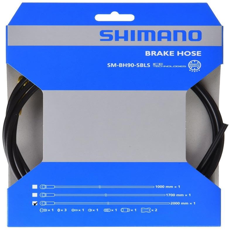 SHIMANO SMBH90SBLSL200 I-smbh90sblsl200 Brake line, Black, 2 metres