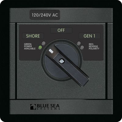 Blue Sea Systems 1487 120/240V AC Rotary 65A OFF + 2 Sources