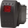 Blue Sea Systems Contura II (ON)-OFF-ON DPDT Switch, Black view 1