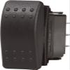 Blue Sea Systems Contura II Off-(ON) DPDT Switch, Black view 1