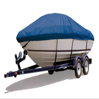 Survivor Marine Products Boat Cover for Euro Style V-Hull Bow Riders (Outboard Engine), Blue, 18-Feet 5-Inch - 19-Feet 4-Inch Length Overall x 102-Inch Beam Width