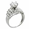 1000 Jewels Brenda: 2.6ct Russian Ice on Fire CZ 3-in-1 Wedding Ring Set 925 Sterling Silver, 0078 sz 6.0 view 2