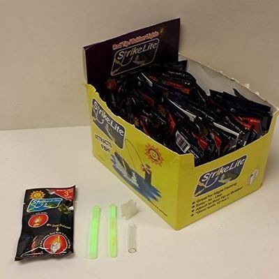 Ddi Strikelite Night Fishing 3" Glowstick With Clip- Lasts 12 Hours (Pack Of 80)