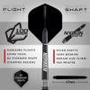 RED DRAGON Pegasus 25 Gram Professional Tungsten Steeltip Darts Set with Flights, Stems (Shafts) and Wallet view 3