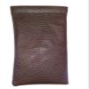 Calabria Soft Squeeze Spring Top Eyeglass Case Brown Snakeskin PU Leather Men Women Glasses Pouch Snap Closure Sunglass Bag view 2