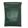 Calabria Soft Squeeze Spring Top Eyeglass Case Green Snakeskin PU Leather Men Women Glasses Pouch Snap Closure Sunglass Bag view 2