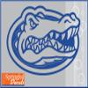 Florida Gators BLUE CUT VINYL GATOR HEAD LOGO 24" Vinyl Decal Car Truck Window UF Sticker view 1