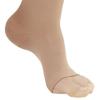 Ames Walker AW Style 265 Microfiber Opaque 20-30 mmHg Firm Compression Open Toe Thigh High Stockings w/Dot Band Natural Large view 4