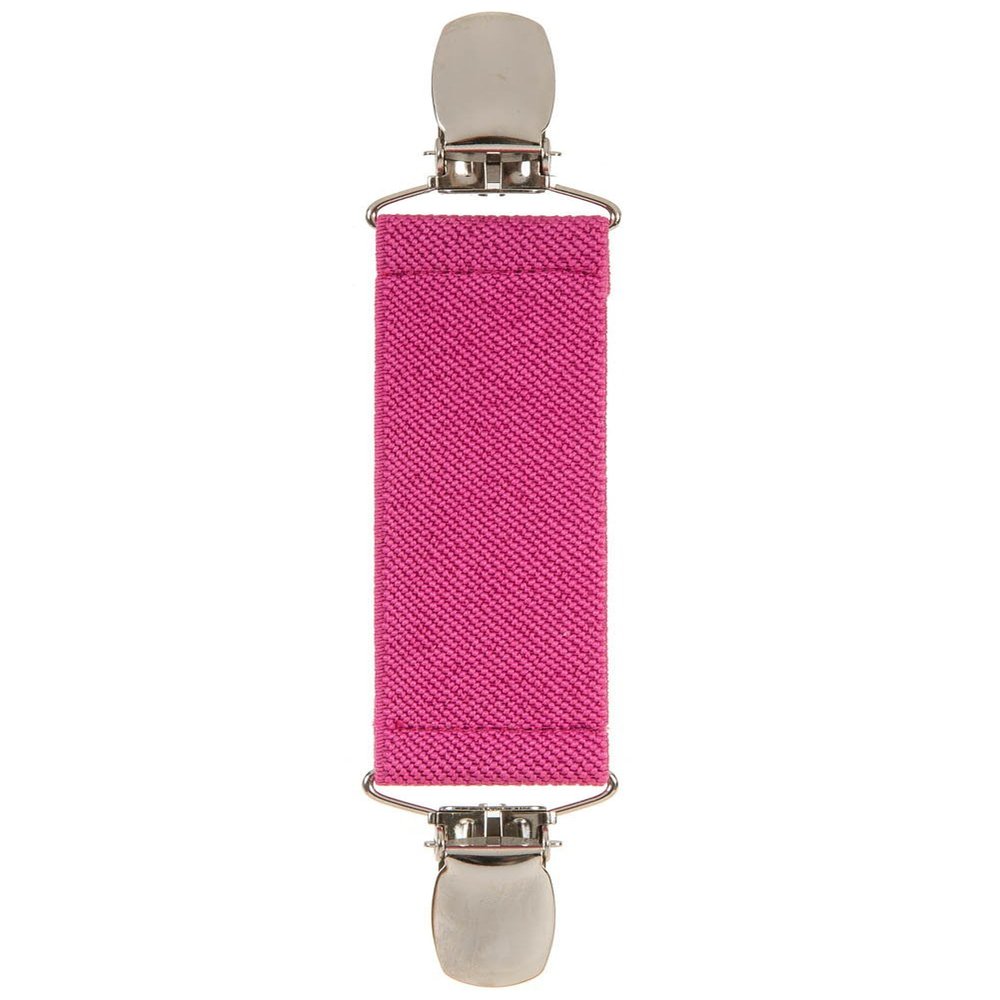 Elastic Scarf and Hat Clips Attacher with Extra Heavy Clips - Fushia Pink