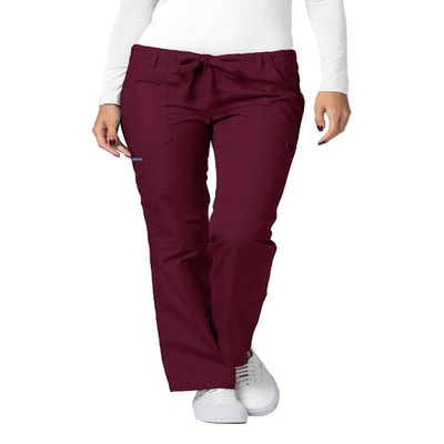 Adar Uniforms Universal Scrubs for Women - Drawstring Straight Leg Pants - 510 - Burgundy - S
