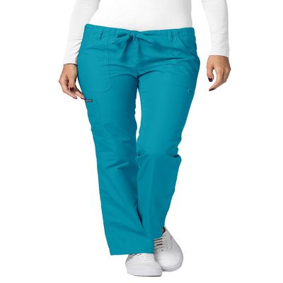 Adar Uniforms Women's Universal Drawstring Straight Leg Scrub Pants - 510 - Teal Blue - M