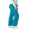 Adar Uniforms Women's Universal Drawstring Straight Leg Scrub Pants - 510 - Teal Blue - M view 3
