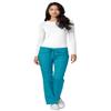 Adar Uniforms Women's Universal Drawstring Straight Leg Scrub Pants - 510 - Teal Blue - M view 4