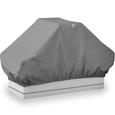 North East Harbor BSC-002 Seat Cover (Boat Back to Back Double Seat Storage Cover Gray Heavy Duty Water, Mildew, and UV Resistant Thick Polyester Fabric)