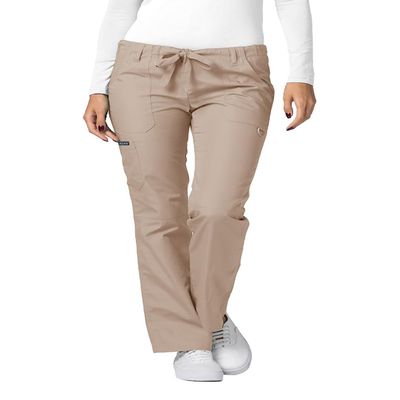 Adar Uniforms Women's Universal Drawstring Straight Leg Scrub Pants - 510 - Khaki - M