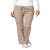 Adar Uniforms Women's Universal Drawstring Straight Leg Scrub Pants - 510 - Khaki - M view 1