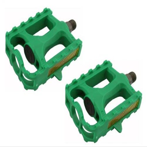 M.T.B Pedals 861 9/16" Green. Bike Pedals, Bicycle Pedal, Mostly for Bikes with Three Piece Crank, Track, Fixie,