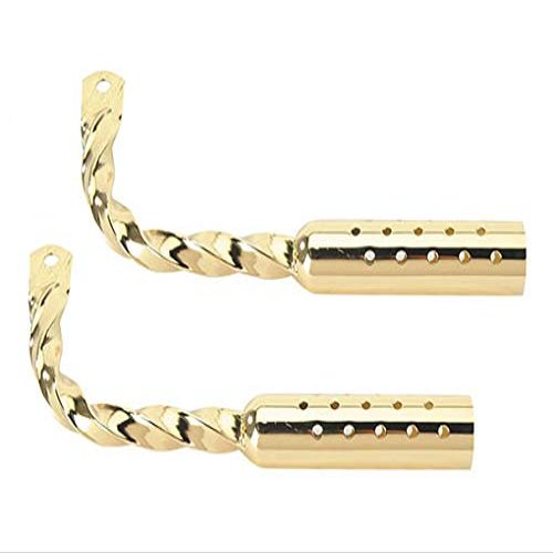 Lowrider Gold Twisted Bike Muffler with Holes. Bike Muffler, Bicycle Muffler, Bike Parts, Bicycle Parts