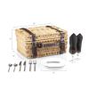 NFL Oakland Raiders Champion Digital Print Picnic Basket, One Size, Natural/Black view 3