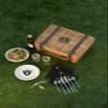 NFL Oakland Raiders Champion Digital Print Picnic Basket, One Size, Natural/Black view 4