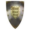 28 inch x 18 inch richard the lionheart metal shield with gold accents M-S-5002 view 1