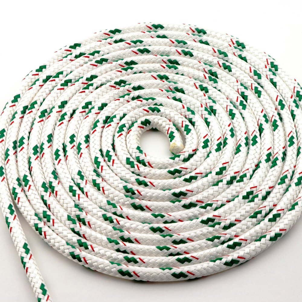 New England Ropes 3/8in (10mm) Sta-Set Green Fleck 25 Feet Long