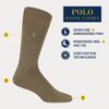 POLO RALPH LAUREN Mens Dress Crew Socks - 3 Pair Pack Heel-toe Reinforcement Supersoft Flat, Brown, 6-12.5 US view 4