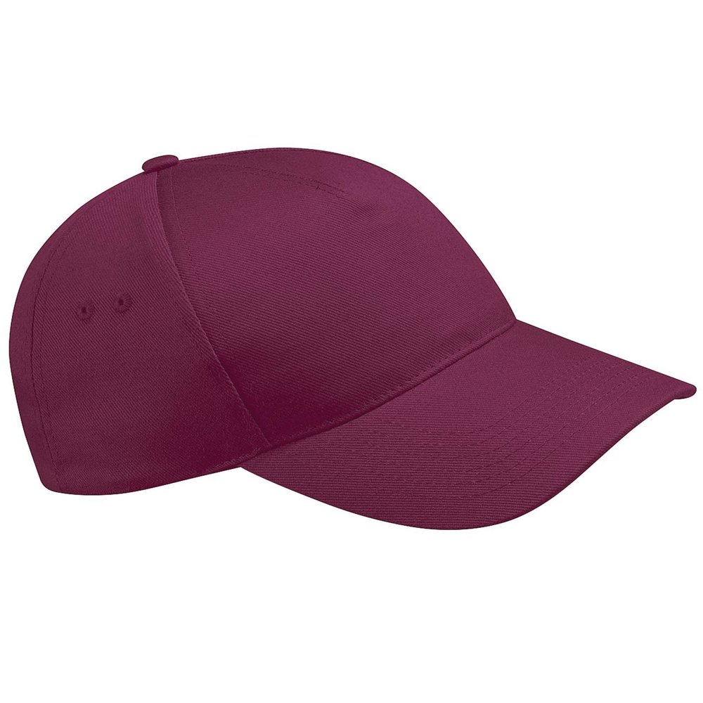 Beechfield Unisex Ultimate 5 Panel Cap One Size Burgundy