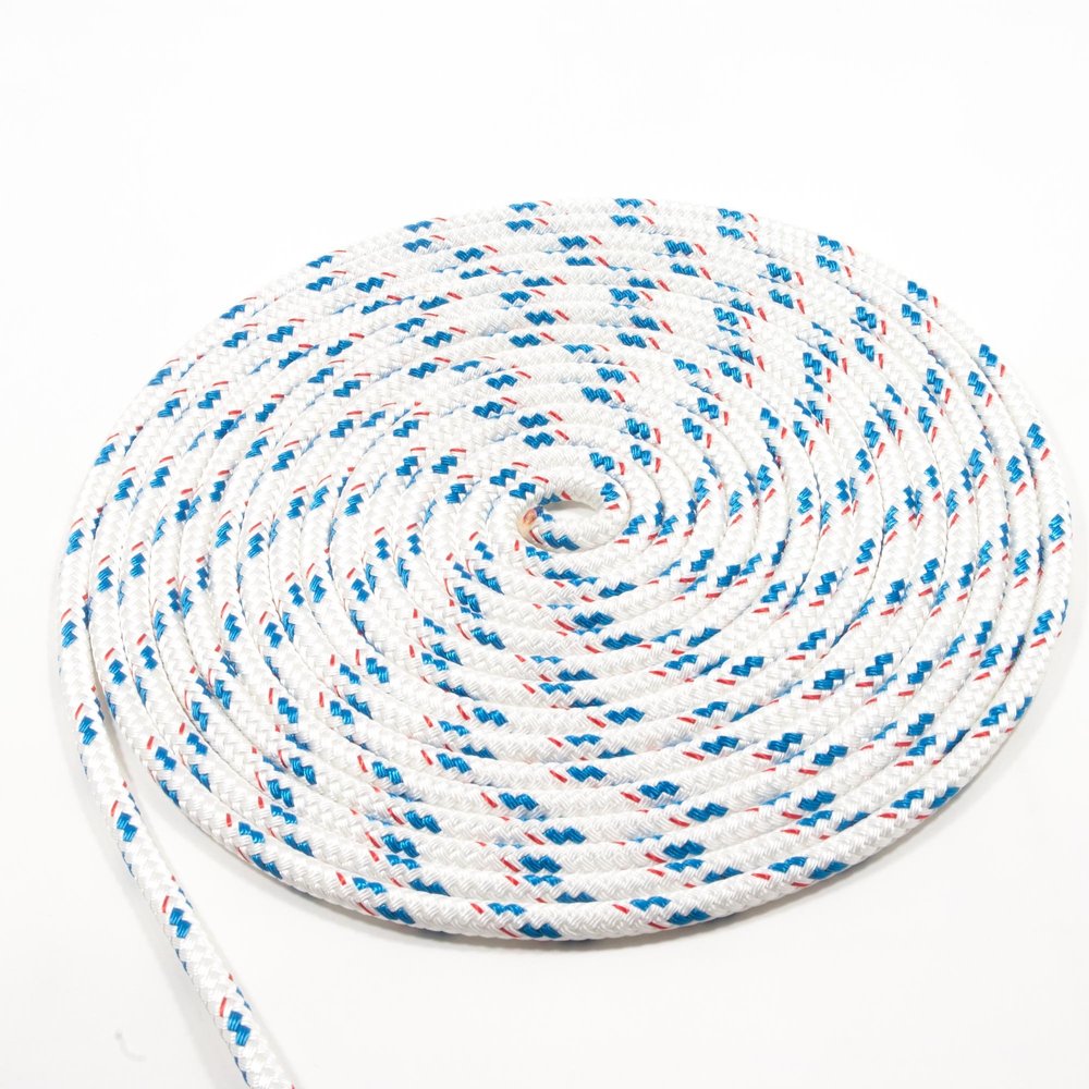 New England Ropes 5/16in (8mm) Sta-Set Blue Fleck 25 Feet Long