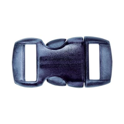 Paracord Planet 3/8 Inch Contoured Side Release Buckles Including Neon, Clear (Transparent), Glow in The Dark - Choose from 5, 10, 20 Packs - 30+ Colors (Clear Black, 5 Pack)