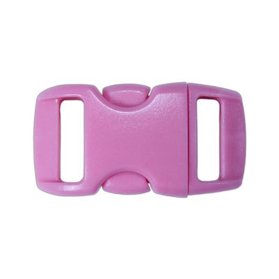 Paracord Planet 3/8 Inch Contoured Side Release Buckles Including Neon, Clear (Transparent), Glow in The Dark - Choose from 5, 10, 20 Packs - 30+ Colors (Pink, 5 Pack)