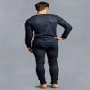 Knocker Men's Long Thermal Underwear Set, Medium, Black view 2