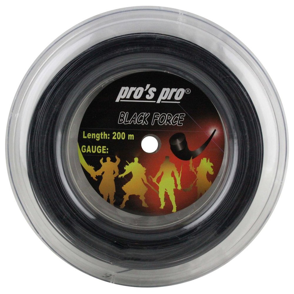 Pro's Pro - Black Force - Black - Tennis String - 200m - 1.29mm