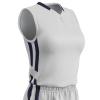 Champro Muscle Dri Gear Polyester Basketball Jersey, Women's Large, White, Navy
