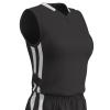Champro Muscle Dri Gear Polyester Basketball Jersey, Women's Large, Black, White