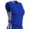 Champro Muscle Dri Gear Polyester Basketball Jersey, Women's Medium, Royal, White