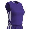 Champro Muscle Dri Gear Polyester Basketball Jersey, Women's Medium, Purple, White