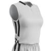 Champro Muscle Dri Gear Polyester Basketball Jersey, Women's 2X-Large, White, Black