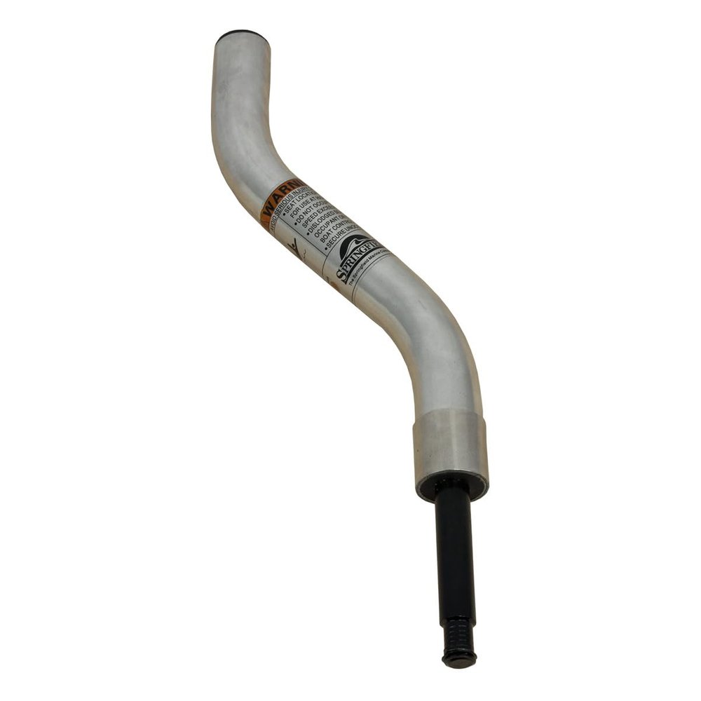 Springfield 1630402-CSS Threaded Fixed-Height Offset Post for Kingpin Seat Mounts and Bases - 13", Satin Finish