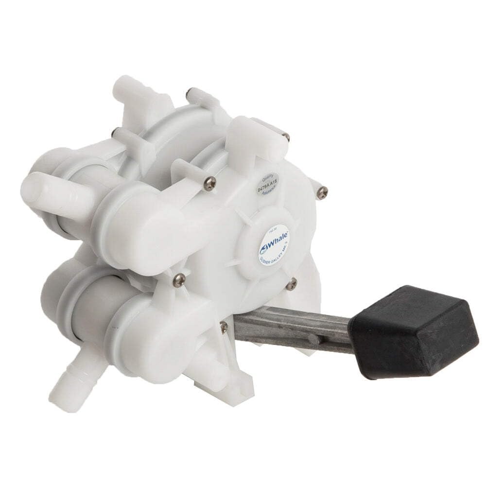 Whale GP0551 Gusher Galley MK3 Pump, Foot-Operated Manual Pump, Left-Side Pedal, Up to 4 Gal./Minute, For Boats Up to 80 Feet, White, One Size