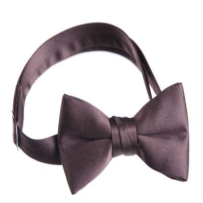 Tuxedo Park Boys' Deluxe Satin Bow Tie Tuxedo One Size Solid Chocolate Brown