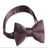 Tuxedo Park Boys' Deluxe Satin Bow Tie Tuxedo One Size Solid Chocolate Brown view 1