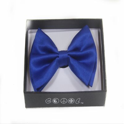 NEW Tuxedo Classic Bowtie Pure Plain Neckwear Adjustable Unisex Bow Tie (Free Standard Shipping with Usa!) (Blue)
