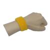 Couver Unisex Adult Teens 1 inch Thin Cotton Terry Wrist sweatbands, 1 Pair, Yellow view 3