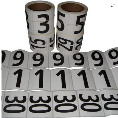Blazer Athletic Hip Number 9 - Bulk Roll of 250 **Photo Shows Number Options, This is Single ROLL of Your Choice of #**