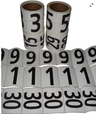 Blazer Athletic Hip Numbers 16- Bulk Roll of 250 **Photo Shows Number Options, This is Single ROLL of Your Choice of #**